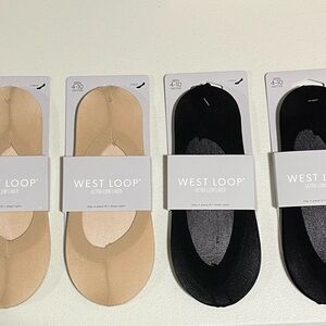 West Loop Black Ultra-Low Liner Socks